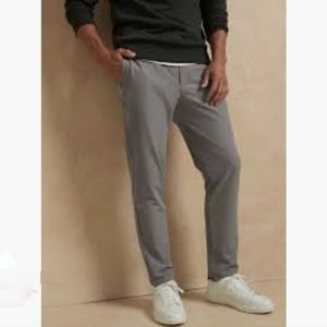 Banana Republic Slim Tapered Performance Pant Dark Steel Grey 32 x 34